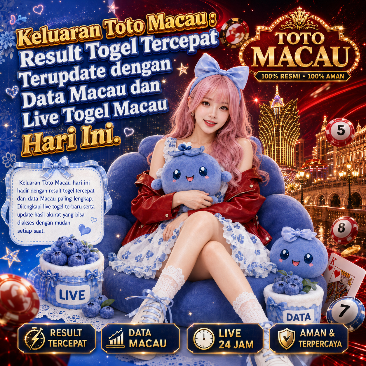 Keluaran Toto Macau : Result Togel Tercepat Terupdate dengan Data Macau dan Live Togel Macau Hari Ini.